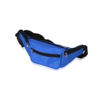 Polyester heuptas met 4 zakken en verstelbare riem kleur blauw  negende weergave