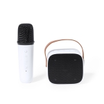 Karaokeset met speaker en microfoon origineel cadeau voor klant kleur wit  negende weergave