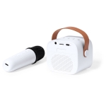 Karaokeset met speaker en microfoon origineel cadeau voor klant vierde weergave