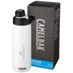 CamelBak® dubbelwandige roestvrijstalen fles 600ml kleur wit weergave tampondruk