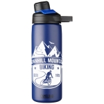 CamelBak® dubbelwandige roestvrijstalen fles 600ml kleur marineblauw tweede weergave met logo