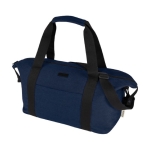 Sporttas van gerecycled katoen met trolleyhouder kleur marineblauw