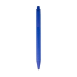 Pen van gerecycled papier met matte afwerking kleur blauw