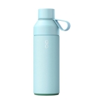 Thermosfles van staal en kunststof met glazen dop Ocean Bottle 500ml kleur pastel blauw