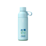 Thermosfles van staal en kunststof met glazen dop Ocean Bottle 500ml met afdrukgebied