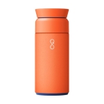 Thermoskan van rvs en recycled materiaal Ocean Bottle 350 ml kleur oranje