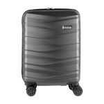 Stevige trolley met wielen en geïntegreerd slot 33L kleur grijs tweede weergave