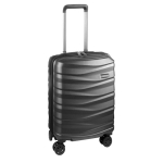 Stevige trolley met wielen en geïntegreerd slot 33L kleur grijs met afdrukgebied