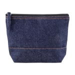 Toilettas van gerecycled katoen en denimlook 240 g/m2 kleur jeans blauw derde weergave