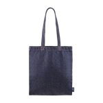 Tas van denim en gerecycled katoen met lange hengsels, 250 g/m2 kleur jeans blauw eerste weergave