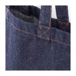 Tas van denim en gerecycled katoen met lange hengsels, 250 g/m2 kleur jeans blauw derde weergave