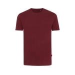 T-shirt van gerecycled en biologisch katoen casual fit 180 g/m2 Iqoniq kleur bordeaux