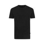 T-shirt van gerecycled en biologisch katoen casual fit 180 g/m2 Iqoniq kleur zwart vijfde weergave