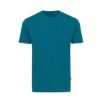 T-shirt van gerecycled en biologisch katoen casual fit 180 g/m2 Iqoniq kleur turkoois