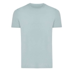 T-shirt van gerecycled en biologisch katoen casual fit 180 g/m2 Iqoniq kleur pastel groen met afdrukgebied