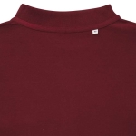 Regular fit piqué polo van eco-katoen 220 g/m2 Iqoniq Yosemite kleur bordeaux vijfde weergave