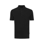 Regular fit piqué polo van eco-katoen 220 g/m2 Iqoniq Yosemite kleur zwart