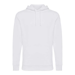 Slim fit sweatshirt van gerecycled en biologisch katoen 340 g/m2 Iqoniq kleur wit