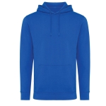 Slim fit sweatshirt van gerecycled en biologisch katoen 340 g/m2 Iqoniq kleur koningsblauw