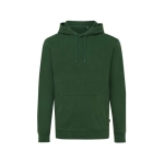 Slim fit sweatshirt van gerecycled en biologisch katoen 340 g/m2 Iqoniq kleur donkergroen