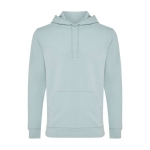 Slim fit sweatshirt van gerecycled en biologisch katoen 340 g/m2 Iqoniq kleur pastel groen