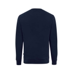 Sweatshirt van ecokatoen, casual fit, met ronde hals Iqoniq 340 g/m2 kleur marineblauw derde weergave