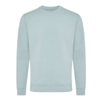 Sweatshirt van ecokatoen, casual fit, met ronde hals Iqoniq 340 g/m2 kleur pastel groen