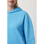 Regular fit sweater van eco-katoen 340 g/m2 Iqoniq kleur cyaan blauw