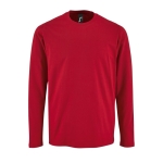 T-shirt met lange mouwen van 100% katoen 190 g/m2 SOL'S Imperial kleur rood vijfde weergave