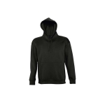 Sweatshirt met capuchon en dik fleece logo 320 g/m2 SOL'S Slam kleur zwart