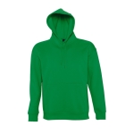 Sweatshirt met capuchon en dik fleece logo 320 g/m2 SOL'S Slam kleur groen achtste weergave