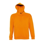 Sweatshirt met capuchon en dik fleece logo 320 g/m2 SOL'S Slam kleur oranje