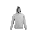 Sweater voor kinderen van katoen en polyester 280 g/m2 SOL'S SLAM kleur gemarmerd grijs