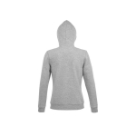 Dames sweatshirt van katoen en polyester 280 g/m2 SOL'S Spike kleur lichtgrijs achter aanzicht