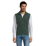 Polyester unisex fleece vest bedrukken met rits 320 g/m2 SOL'S Norway kleur miliair groen foto weergave