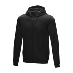 Heren GOTS biokatoenen sweatshirt 280 g/m2 Elevate NXT kleur zwart