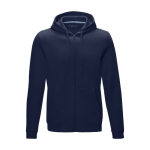 Heren GOTS biokatoenen sweatshirt 280 g/m2 Elevate NXT kleur marineblauw tweede weergave voorkant