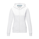 Biokatoen sweatshirt GOTS dames 280 g/m2 Elevate NXT kleur wit tweede weergave voorkant