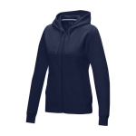 Biokatoen sweatshirt GOTS dames 280 g/m2 Elevate NXT kleur marineblauw