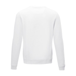 Crew neck GOTS sweater van bio katoen 280 g/m2 Elevate NXT kleur wit tweede weergave achterkant