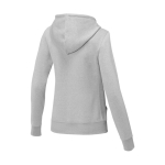 Katoenen dames sweatshirt met capuchon 240 g/m2 Elevate Essentials kleur lichtgrijs derde weergave achterkant