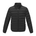 Donsjacket van polyester voor heren 164 g/m2 Elevate Life kleur zwart tweede weergave voorkant