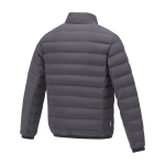 Donsjacket van polyester voor heren 164 g/m2 Elevate Life kleur donkergrijs derde weergave achterkant