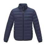 Donsjacket van polyester voor heren 164 g/m2 Elevate Life kleur marineblauw tweede weergave voorkant