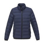 Dames donsjack van polyester 164 g/m2 Elevate Life kleur marineblauw tweede weergave voorkant