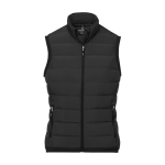 Donsvest voor dames van polyester 164 g/m2 Elevate Life kleur zwart tweede weergave voorkant