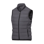 Donsvest voor dames van polyester 164 g/m2 Elevate Life kleur donkergrijs