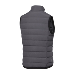 Donsvest voor dames van polyester 164 g/m2 Elevate Life kleur donkergrijs derde weergave achterkant