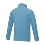 Heren fleecevest van gerecycled polyester 174g/m2 Elevate NXT kleur blauw derde weergave achterkant