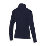 Dames fleecejas van gerecycled polyester 174 g/m2 Elevate NXT kleur marineblauw derde weergave achterkant